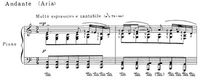 Bach=Godowsky/Aria from Sonata No.3 for violin solo BWV 1003