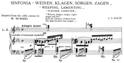 Bach=Rummel/ Sinfonia from Cantata BWV 12