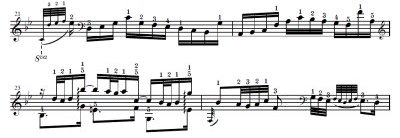 Bach=Tanaka/ Sarabande for left hand only from BWV 825