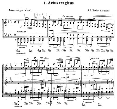 Bach=Stancic/Prelude from Cantata BWV 106 'Actus tragicus'