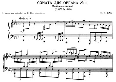 Bach=Poltoratsky/ Trio Sonata No.1 BWV 525