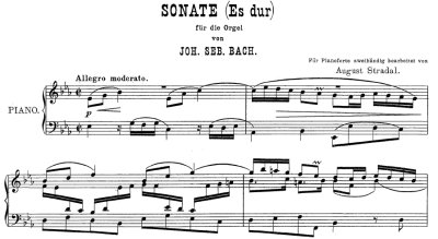 Bach=Stradal/ Trio Sonata No.1 BWV 525