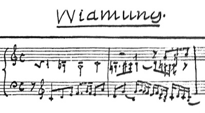 Busoni/ Widmung (manuscript)