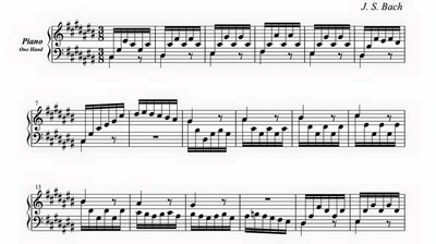 J. S. Bach/ Prelude C sharp major from WTC Book I, arranged as an etude for left hand only by Hiroyuki Tanaka.